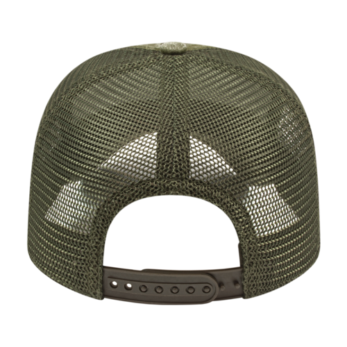 Washed Slub Cotton Mesh Back Cap